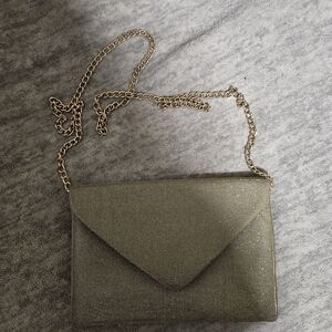 Gold Chain Strap Clutch